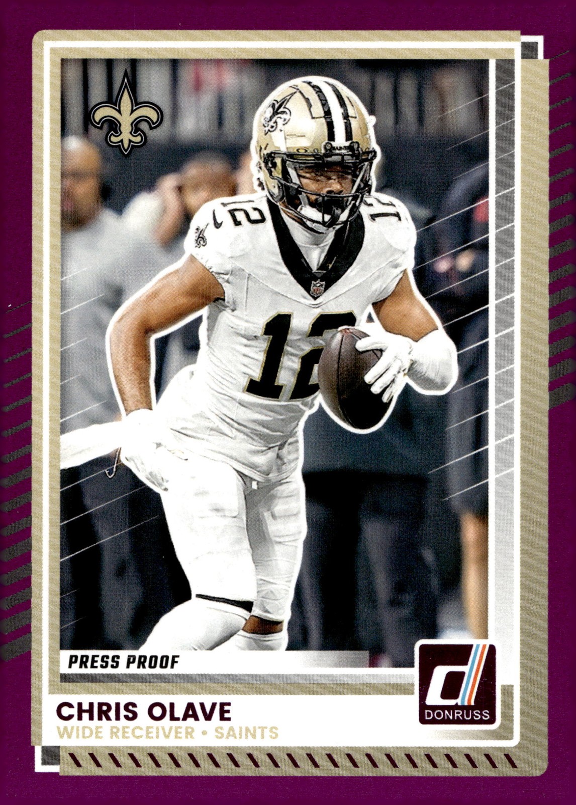 2025 Panini Donruss Football Chris Olave #94 Press Proof New Orleans Saints