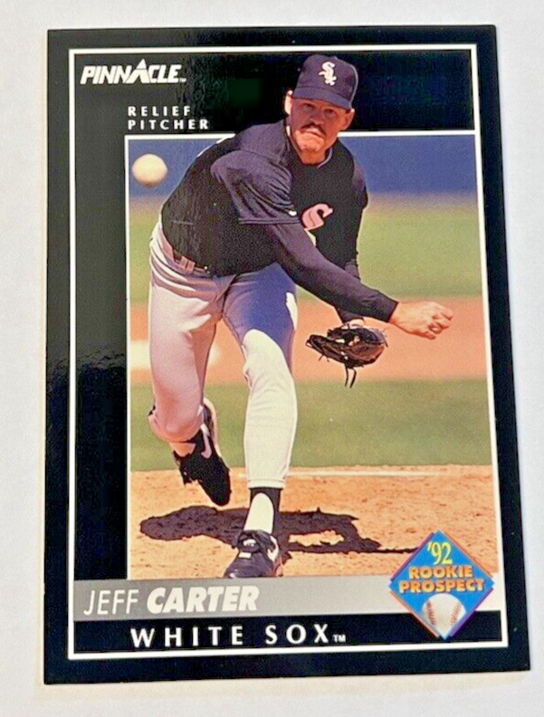 1992 Pinnacle Score MLB Baseball Trading Card #280 Jeff Carter Chicago White Sox