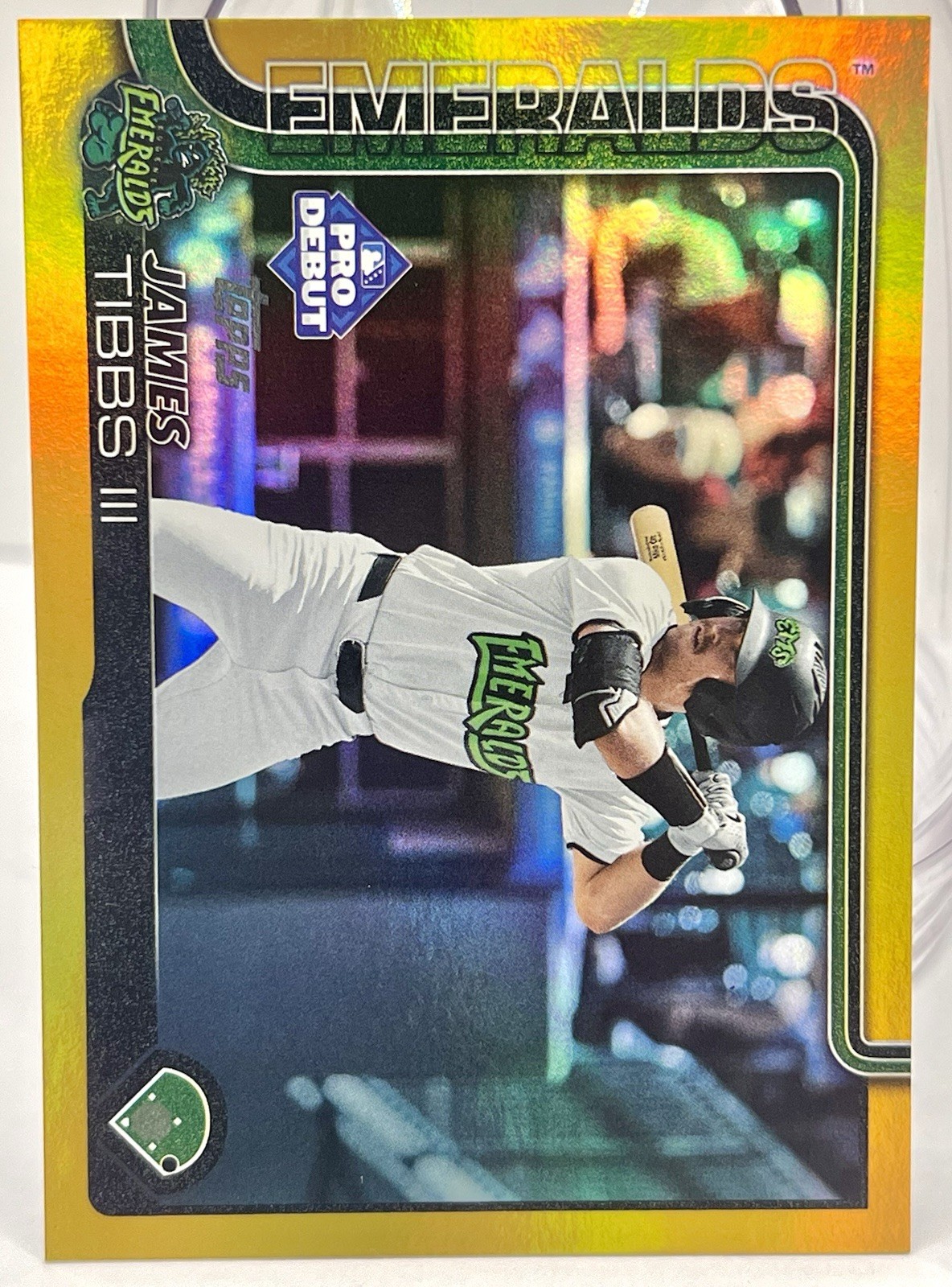 2025 Topps Pro Debut 38/50 James Tibbs III #PD-166 Gold Foil Rookie
