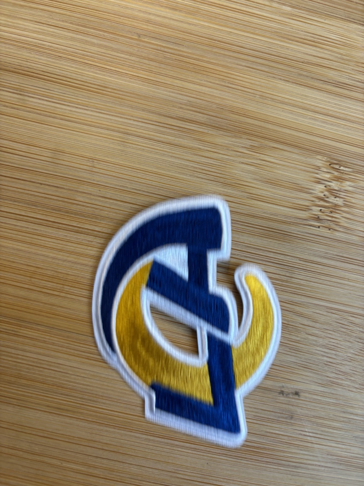 Los Angeles Rams Embroidered Iron On Patch Great On Jackets & Hats Free Shipping