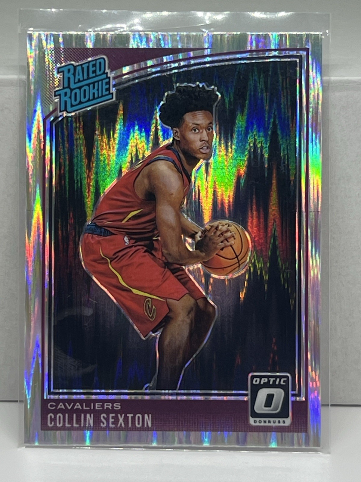 2018-19 Panini Donruss Optic – Rated Rookie Collin Sexton #180 Shock Prizm (RC)