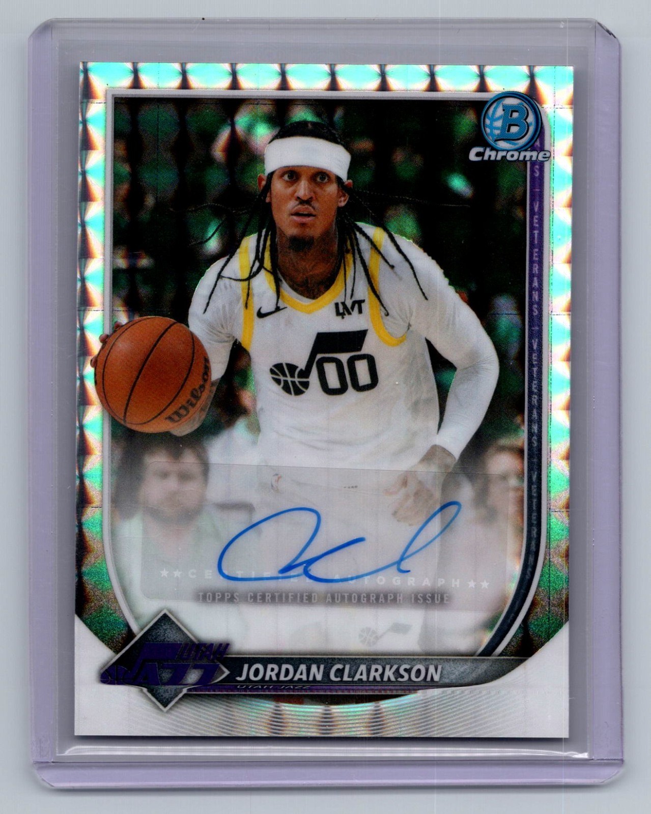 JORDAN CLARKSON AUTO Topps 2025-26 Bowman Chrome GEO Autographs BCA-JC Jazz