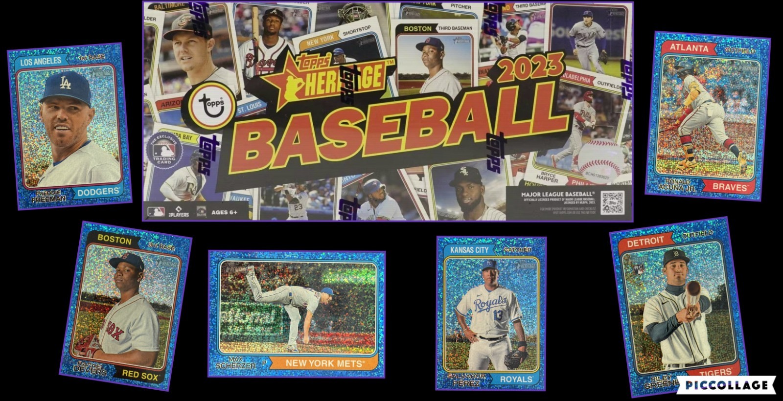 2023 Topps Heritage: Chrome Blue Sparkle Refractor SP “Pick a Card”