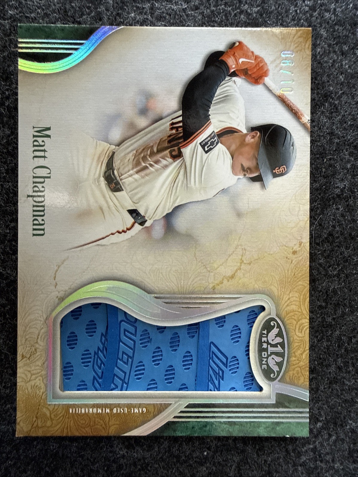 2026 Topps Tier One Matt Chapman Gripping Relic Patch GR-MC SF Giants /10