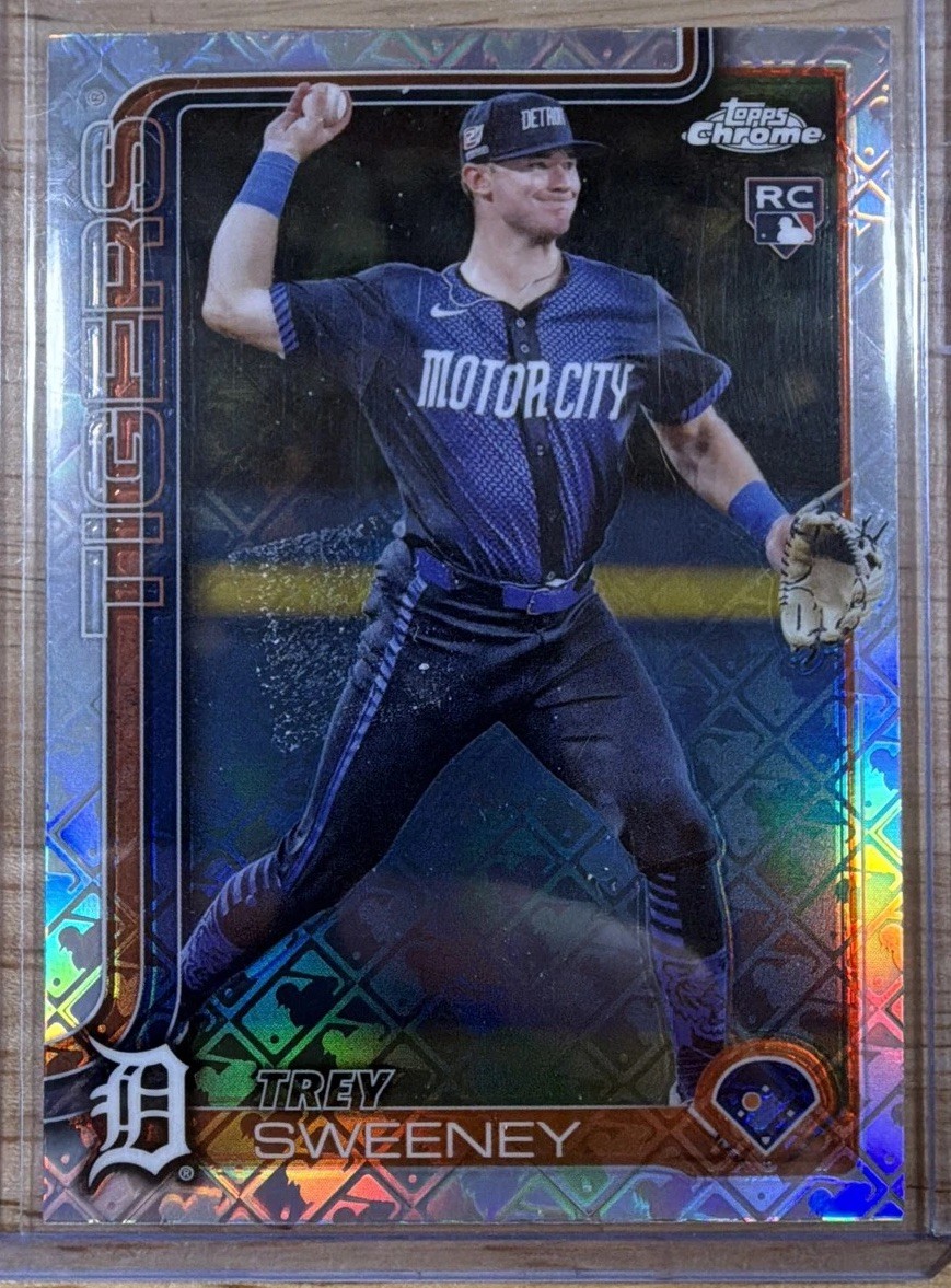 2025 Topps Chrome Logofractor Edition – Trey Sweeney, Trey Sweeney #6 (RC)