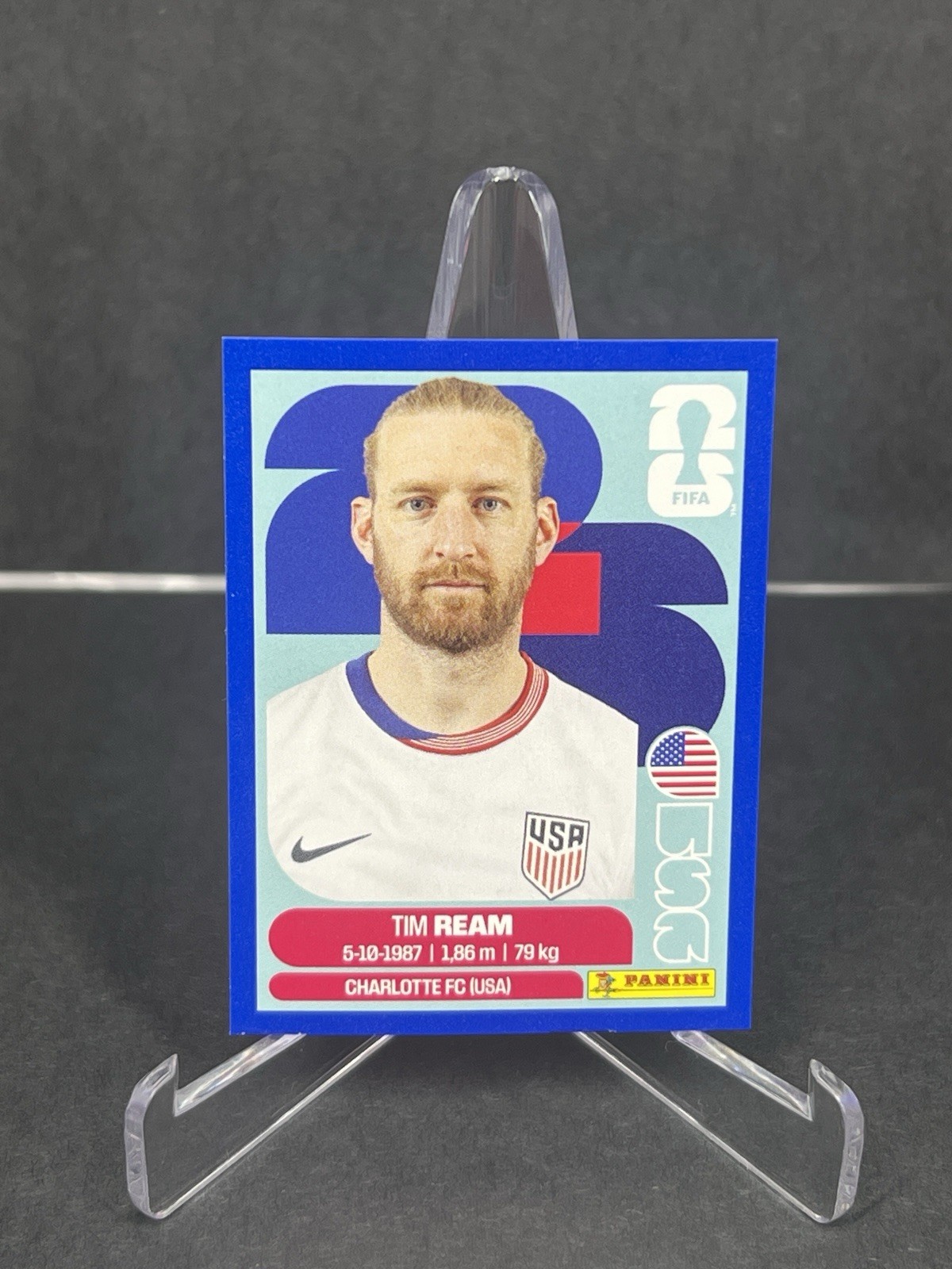 2026 Panini FIFA World Cup Tim Ream Sticker #USA 4 Blue Parallel