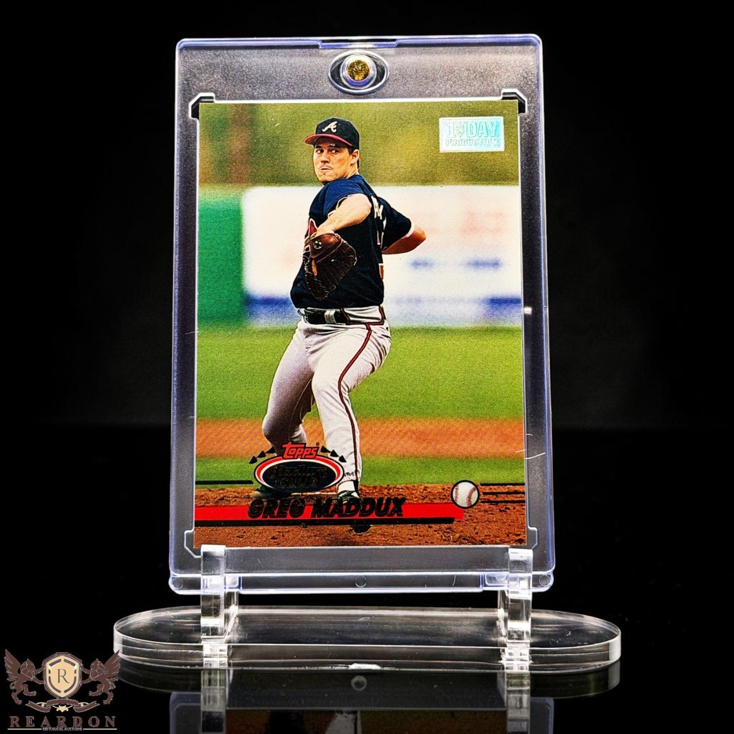 Rare 1993 Stadium Club Greg Maddux First Day Production #665 SP Insert Card!