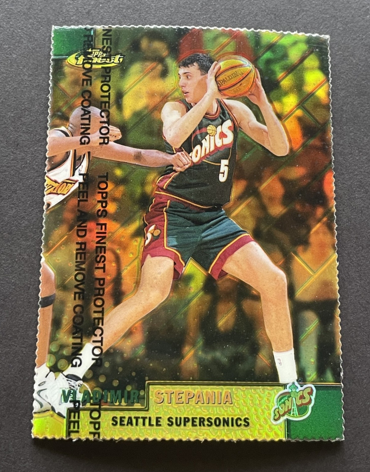 1999-00 Topps Finest #25 VLADIMIR STEPANIA w/ Coating Gold Refractor /100