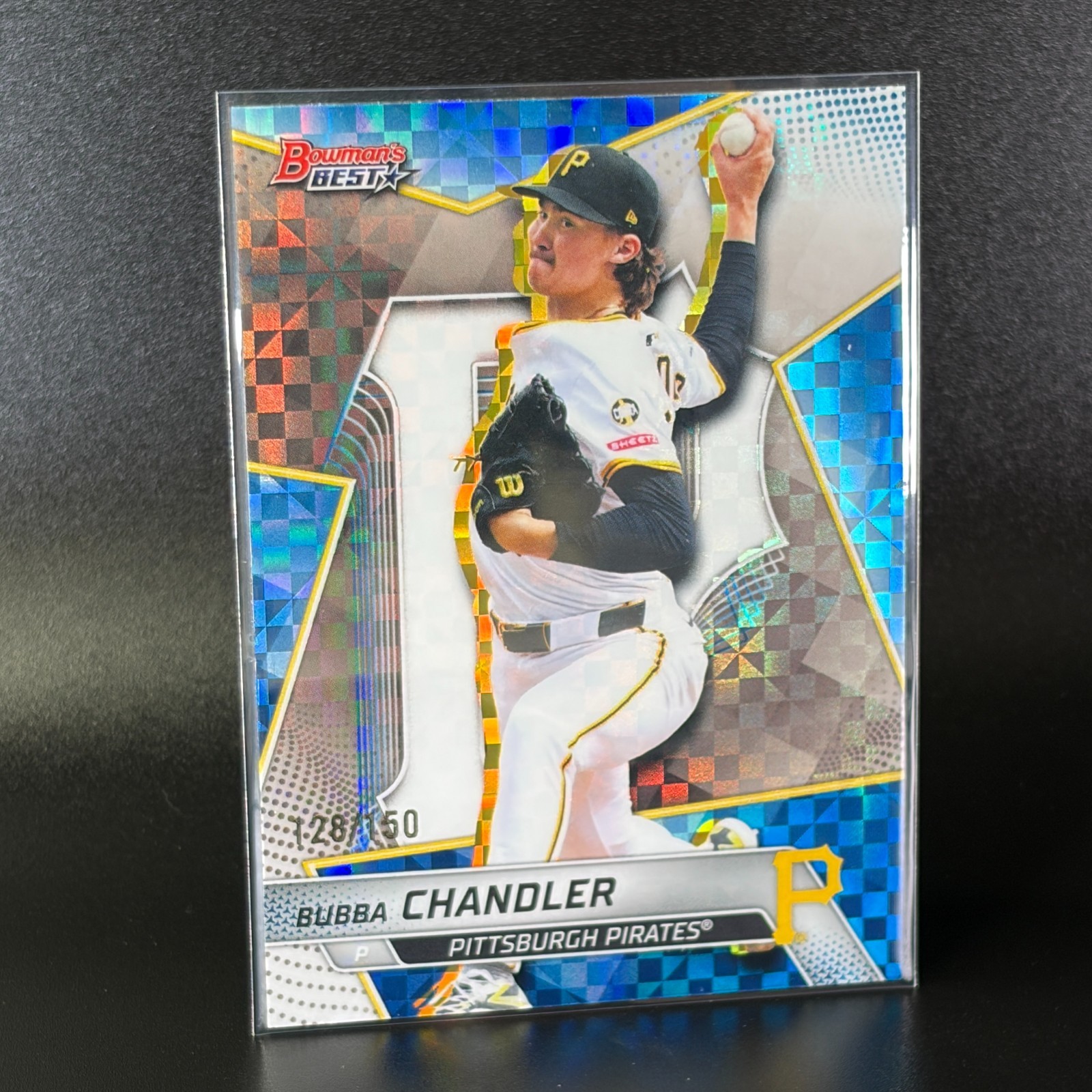 BUBBA CHANDLER 2025 BOWMAN’S BEST BLUE XFRACTOR #TP-9 PIRATES 128/150