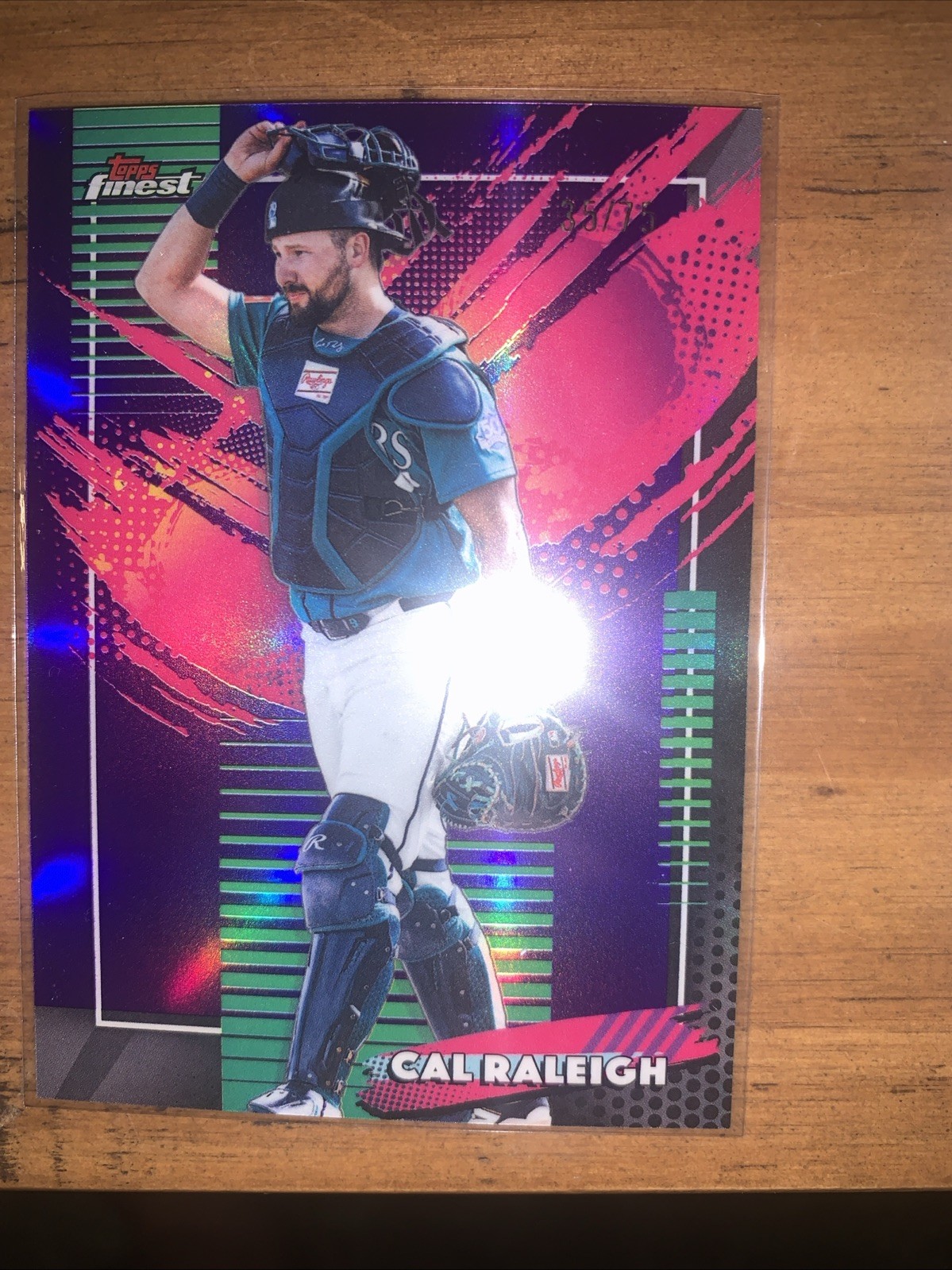 2026 Topps Finest Baseball Cal Raleigh Purple /75 RARE and bonus Uncommon