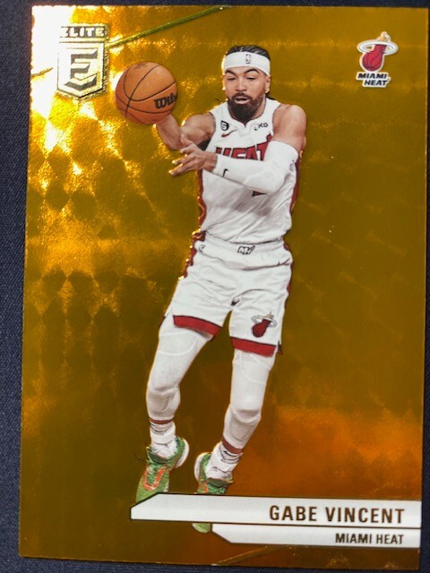 2023-24 Donruss Elite #127 Orange Foil Gabe Vincent, Heat