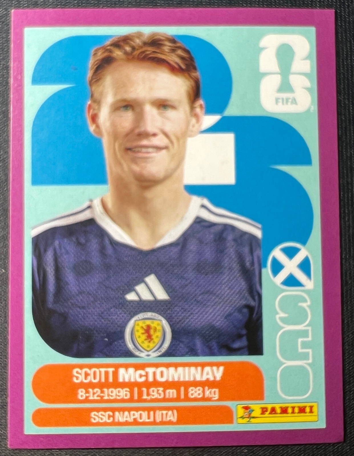 2026 Panini FIFA World Cup Scotland SCO 11 Scott McTominay PURPLE Parallel