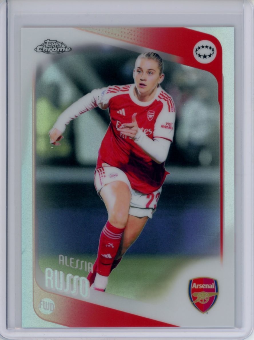 2025-26 TOPPS CHROME UEFA WOMEN’S CHAMPIONS LEAGUE REFRACTOR ALESSIA RUSSO #94