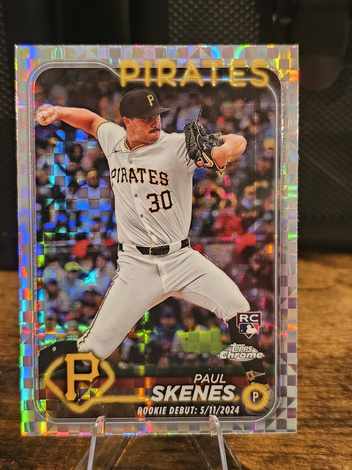 2024 Topps Chrome Update Series Rookie Debut Paul Skenes #USC27 X-Fractor (RC)