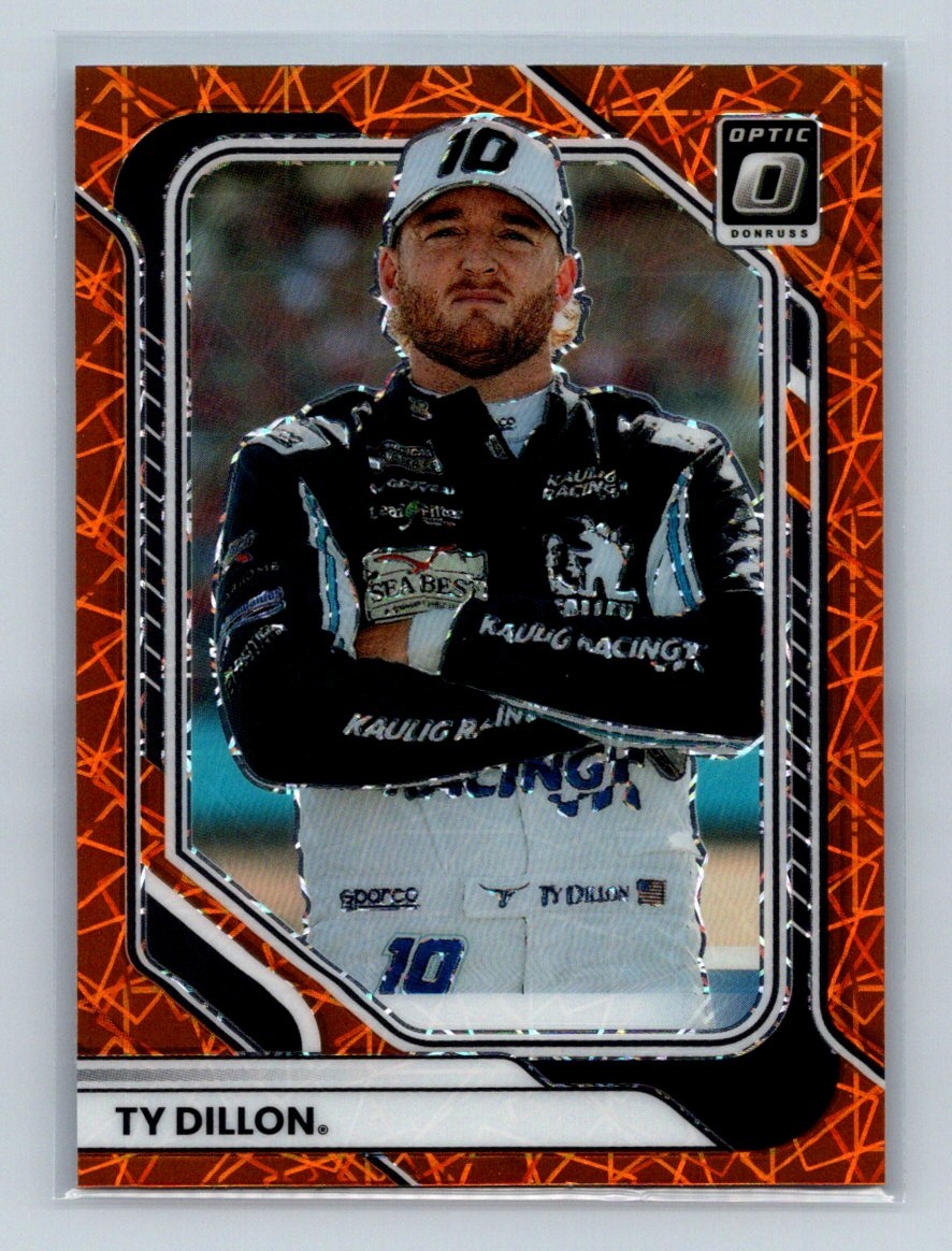 2026 Donruss Optic Racing Orange Velocity Prizm #25 Ty Dillon NASCAR