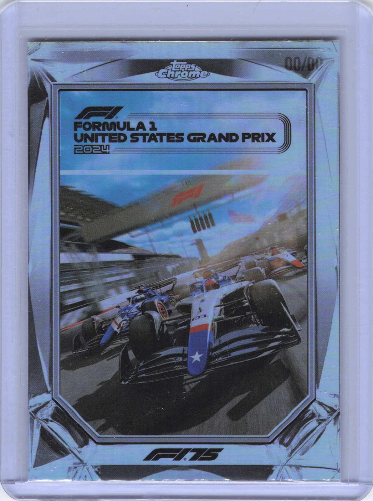 2025 Topps Chrome Formula 1 #F175-8 F1 US Grand Prix 2024 Diamond Drives