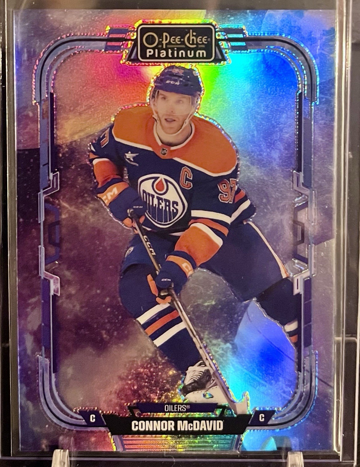 2025-26 OPC Platinum Preview Connor McDavid COSMIC /65 Edmonton Oilers