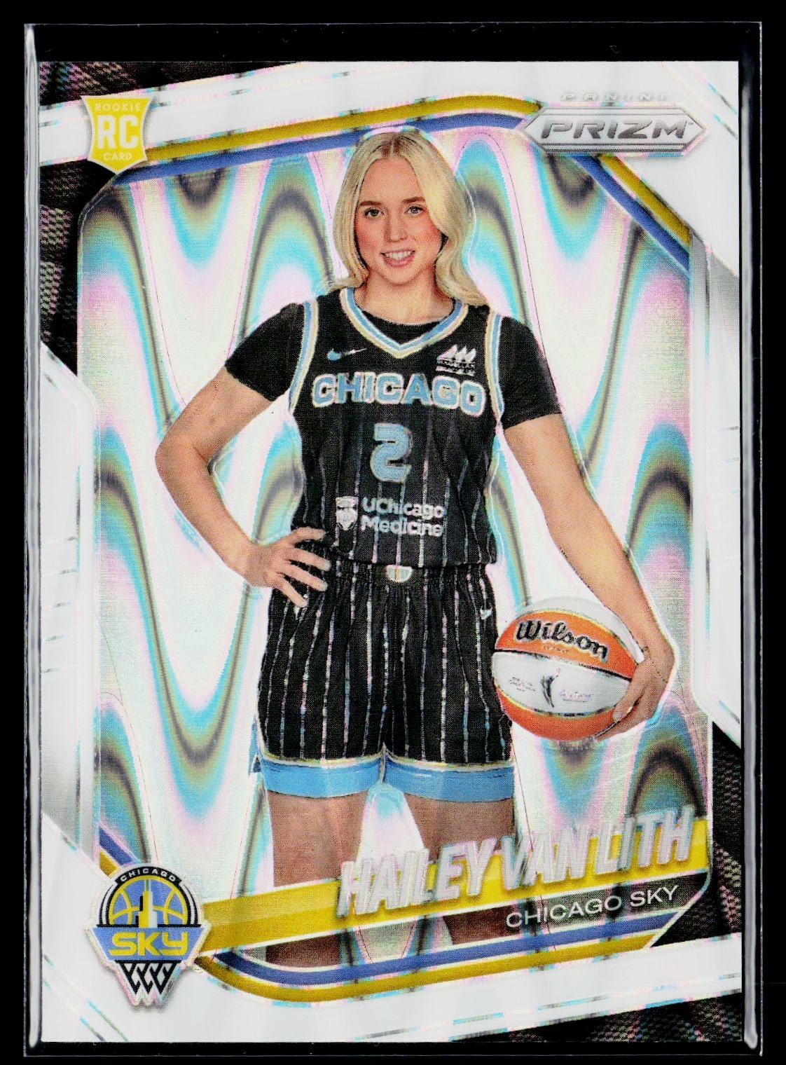2025 Panini Prizm WNBA Hailey Van Lith White Seismic 139