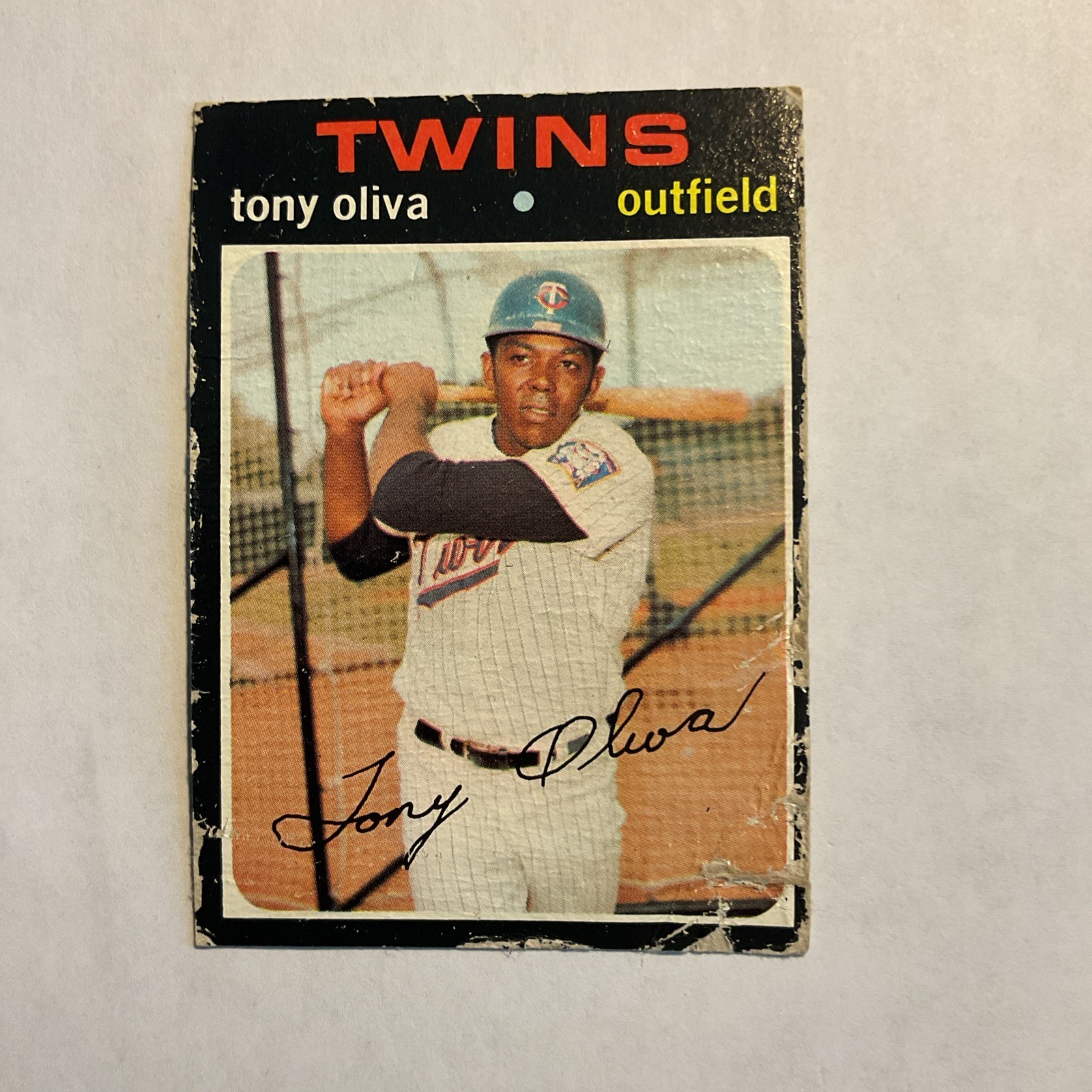 1971 Topps HOF Tony Oliva #290 Minnesota Twins Set Break Poor