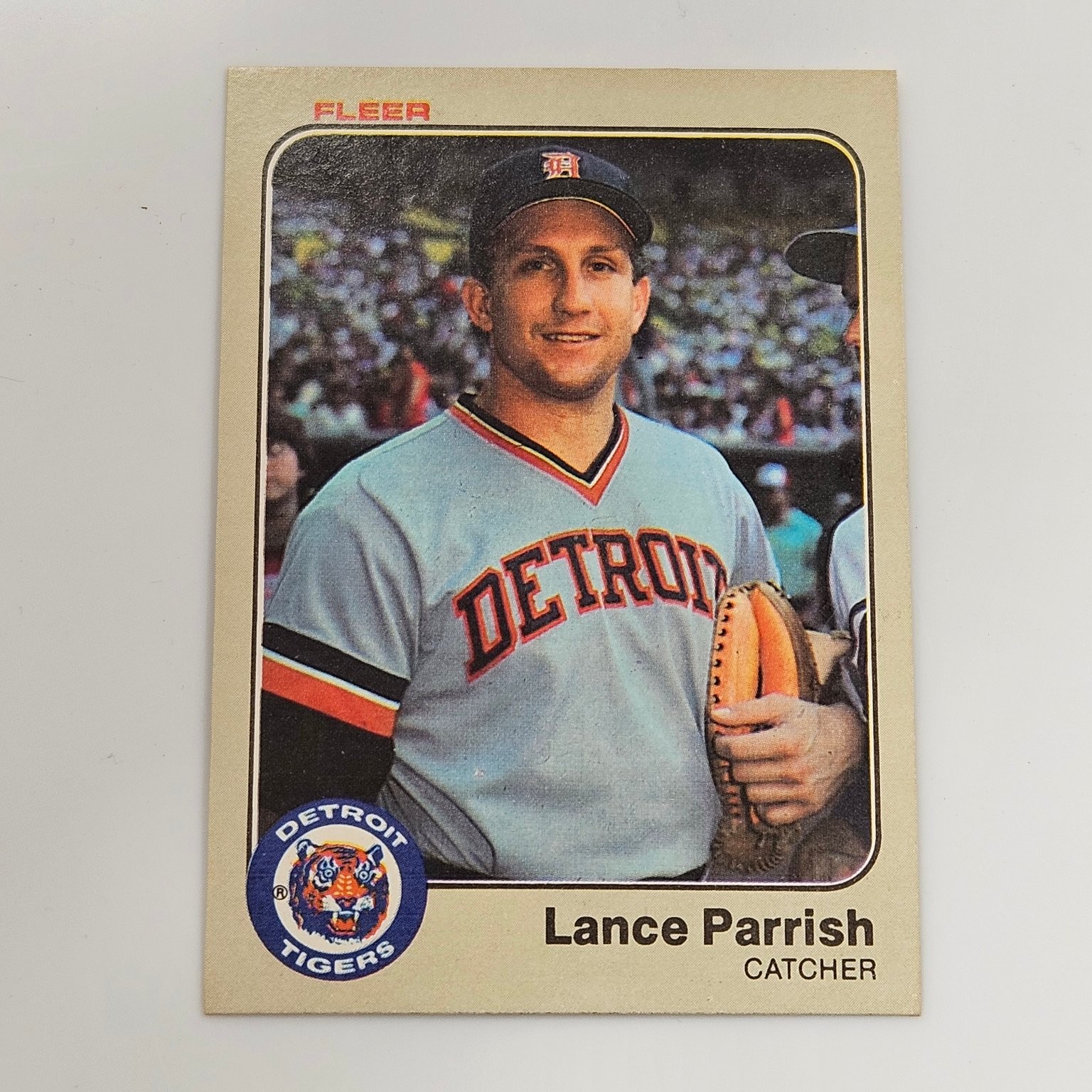 Lance Parrish Detroit Tigers 1983 Fleer #337 Baseball Card