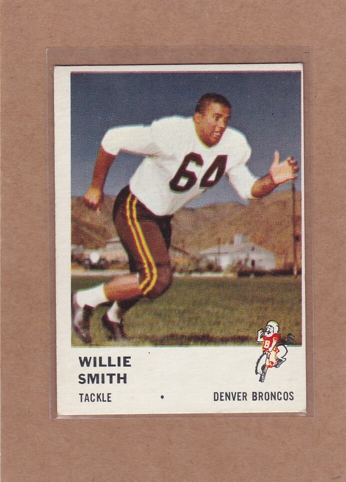 1961 FLEER FOOTBALL WILLIE SMITH #149 BRONCOS EX *A28656