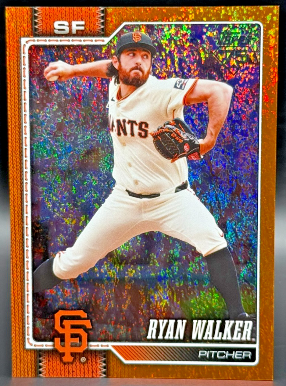 2026 Topps Series 2 Ryan Walker Orange Holofoil /25 Color Match #540