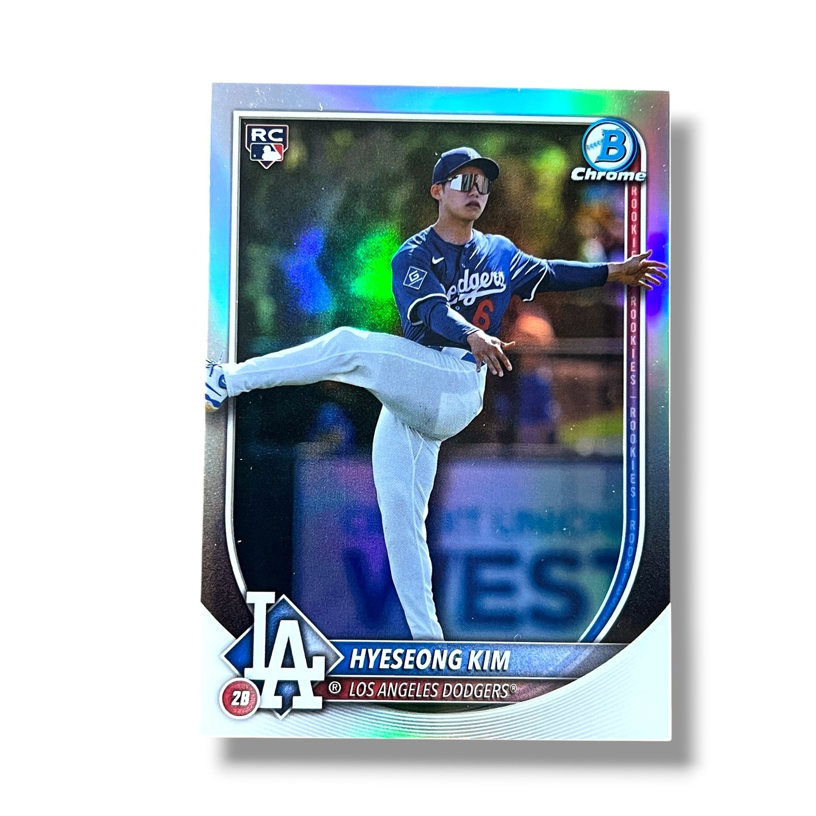 Hyeseong Kim Rookie Image Variation SP 2025 Bowman Chrome – #2 (RC) Dodgers
