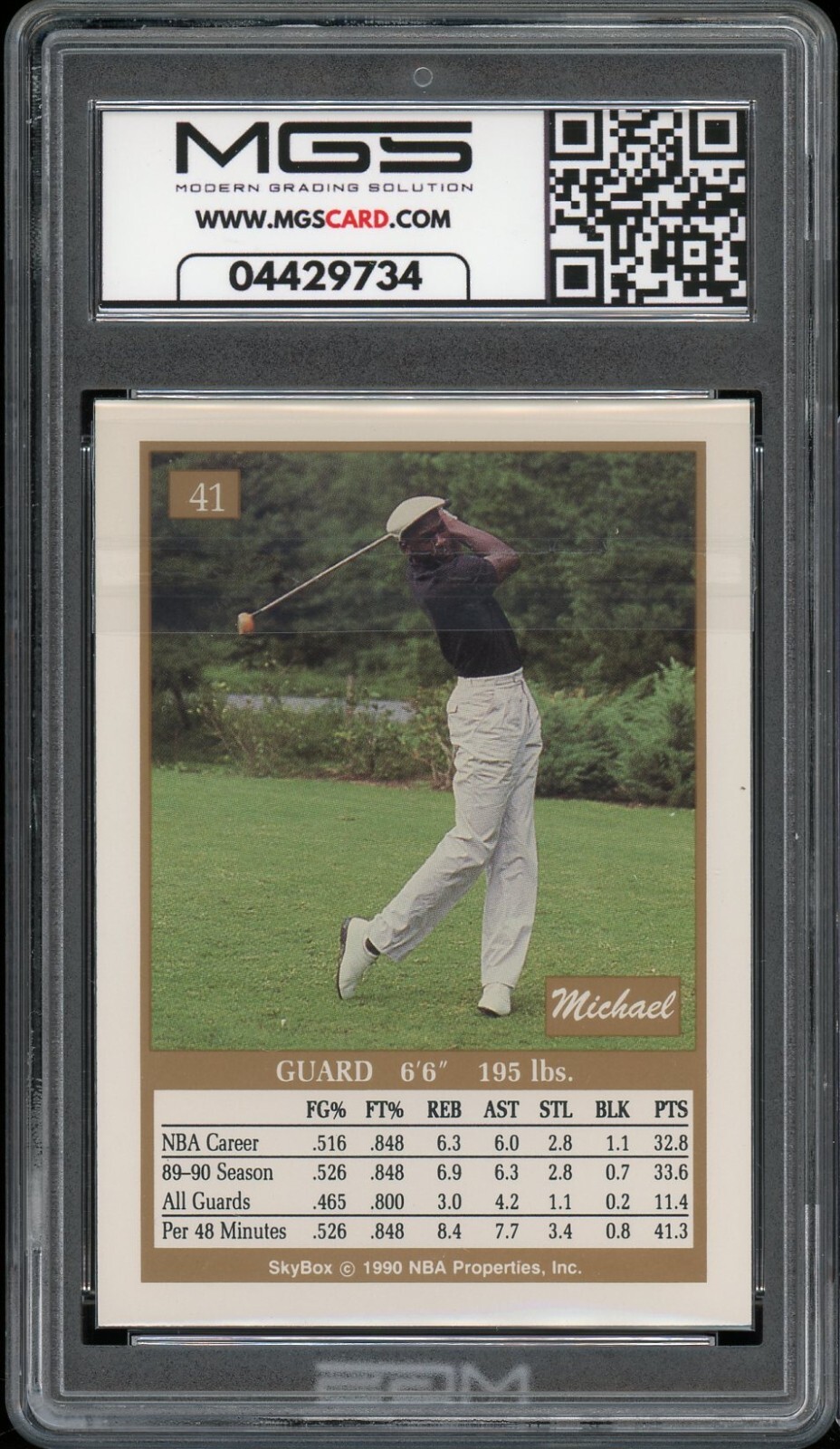 1990 Skybox #41 Michael Jordan MGS GRADED 10 Gem Mint Chicago SUPERSTAR HOF