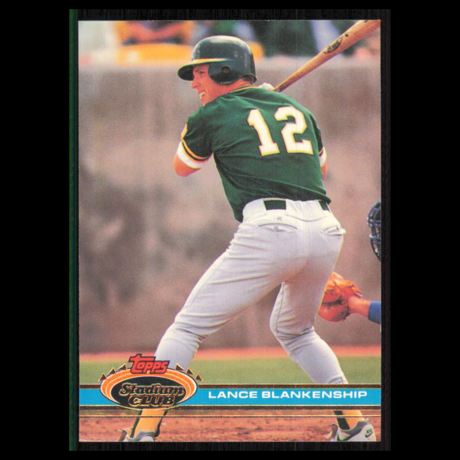Lance Blankenship #437 1991 Topps Stadium Club Oakland Athletics Baseball Card
