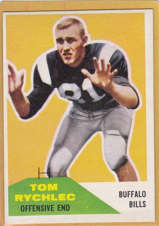1960 FLEER FOOTBALL TOM RYCHLEC #85 BILLS NM *A13621