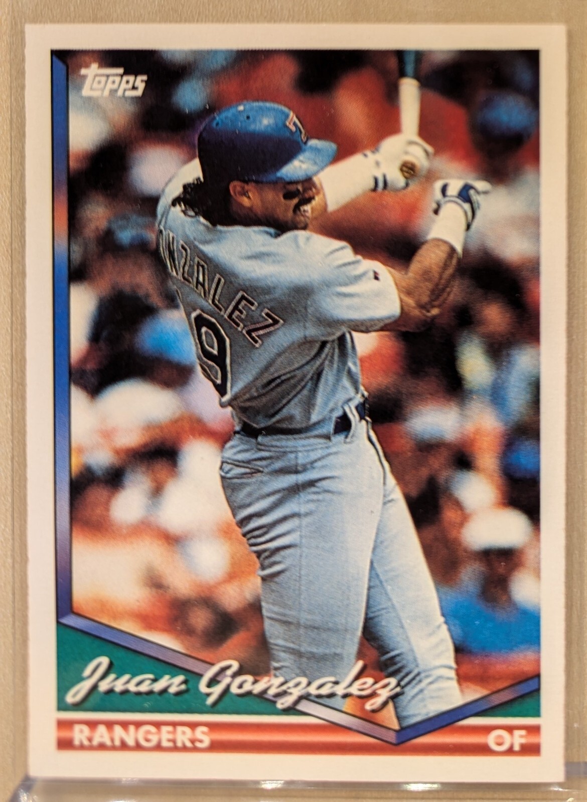 1994 Topps SPANISH #685 Juan Gonzalez Rangers RARE BOX SET EXCLUSIVE BILINGUAL