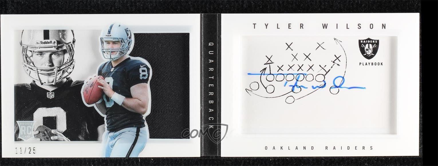 2013 Playbook Rookie Booklets Plays Signatures 11/25 Tyler Wilson Auto RC 1i3