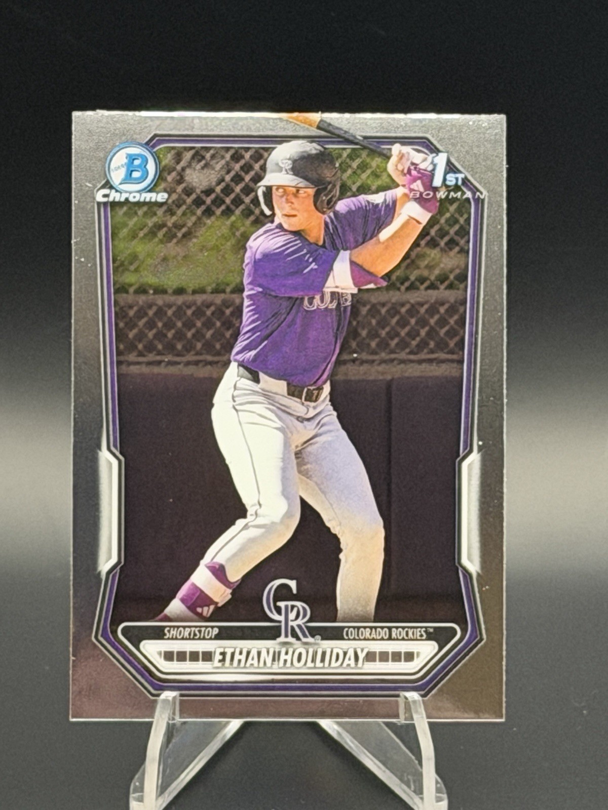 Topps 2026 Bowman Chrome 1st Bowman Prospect #BCP-1 – Ethan Holliday RC Rockies