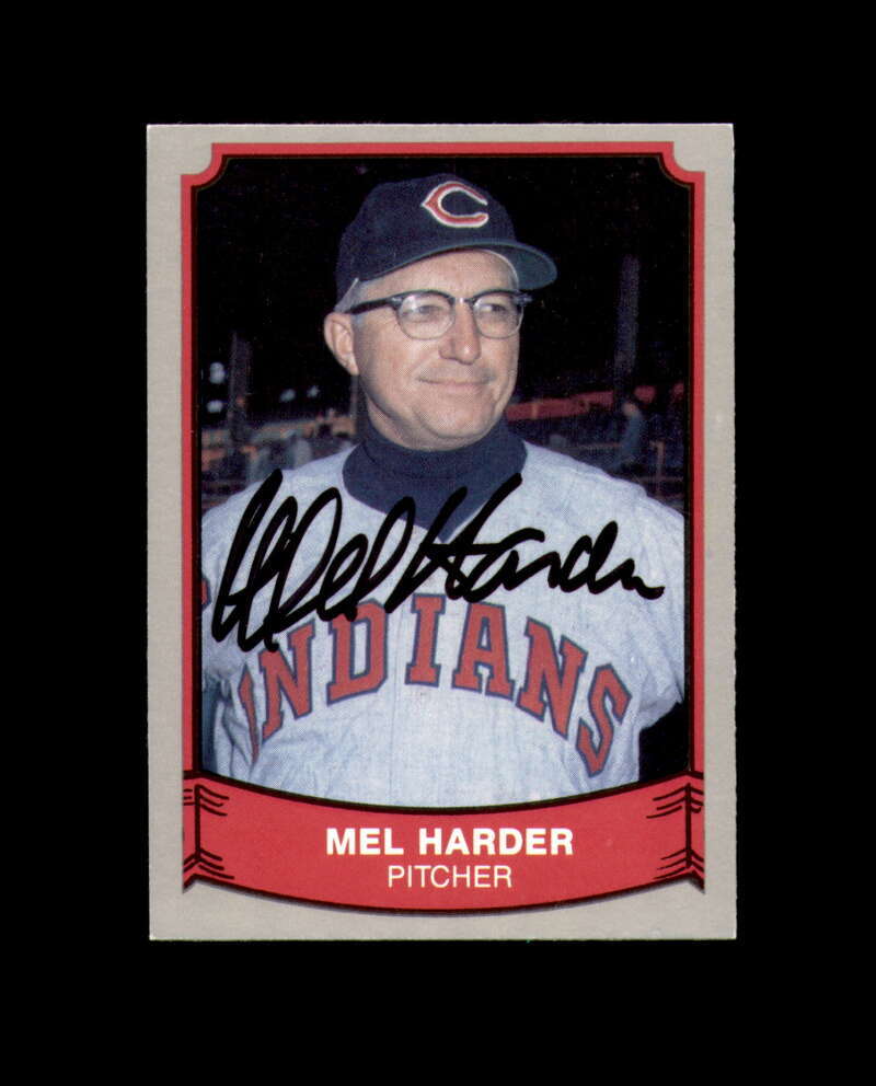 Mel Harder Signed 1989 Pacific Legends Cleveland Indians Autograph