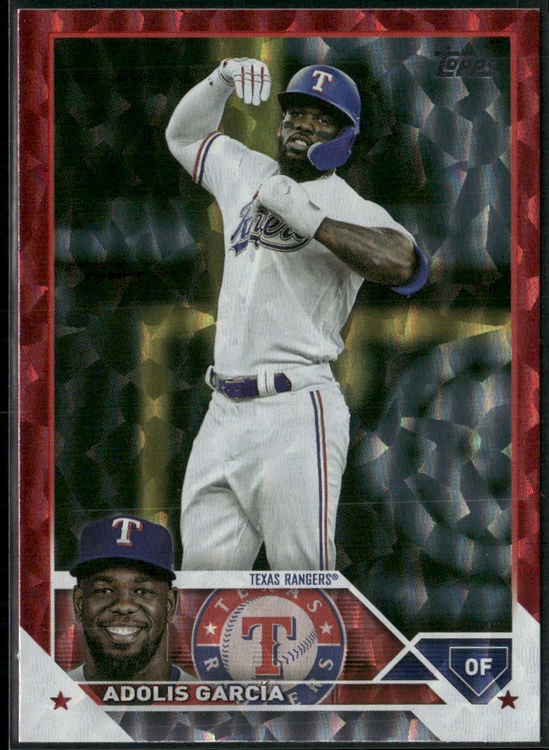 2023 Topps Series 2 Red Foil /199 Adolis Garcia #601 Texas Rangers