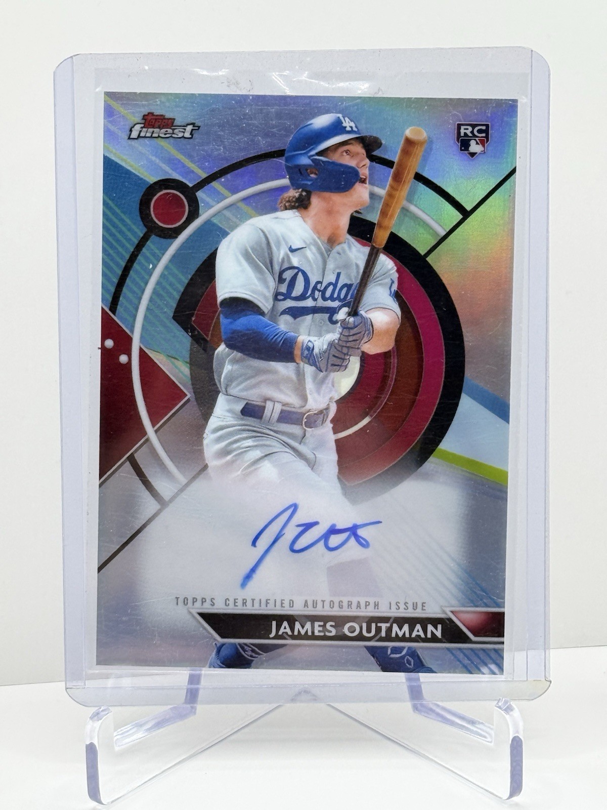 James Outman 2023 Topps Finest Finest Autographs #FA-JO (AU, RC) LA DODGERS
