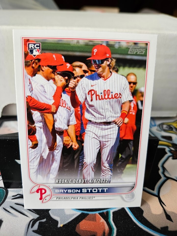2022 Topps Update Bryson Stott Rookie #US224 and Rookie Debut #US255 PHILLIES