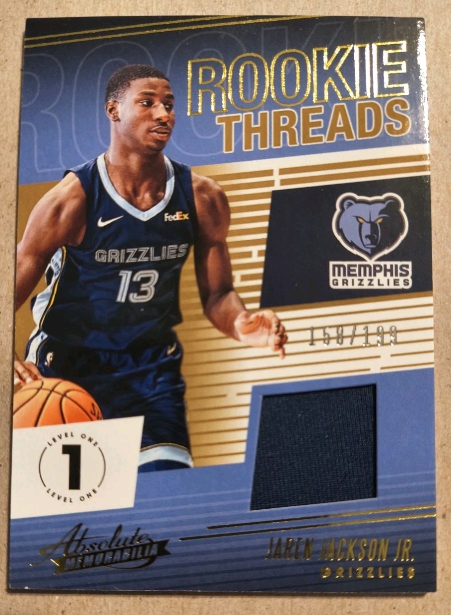 2018-19 Panini Absolute Jaren Jackson Jr. Rookie Threads RC Relic /199 RT-JJJ