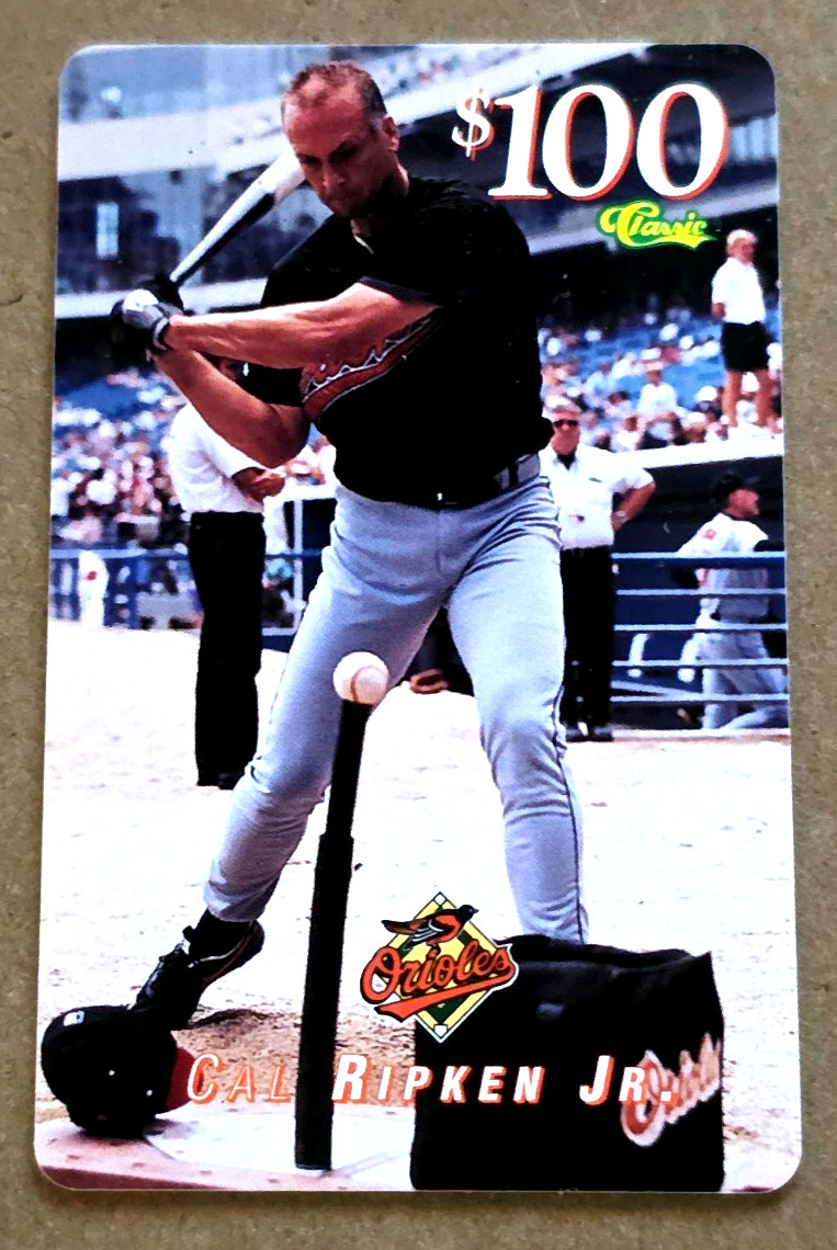 1996 Classic Score Board Cal Ripken Jr. $100 Unused Phone Card RARE