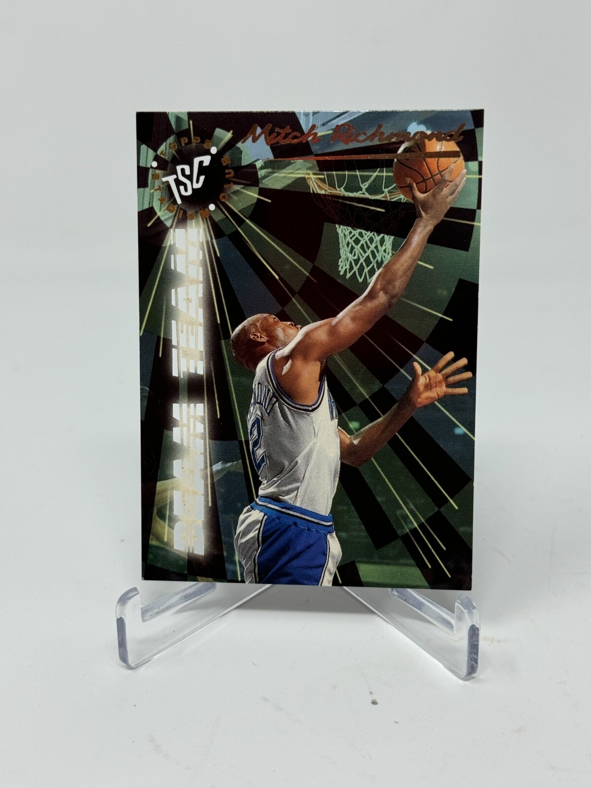 1995-96 Stadium Club Basketball Mitch Richmond Beam Team Die-Cut Card #BT3