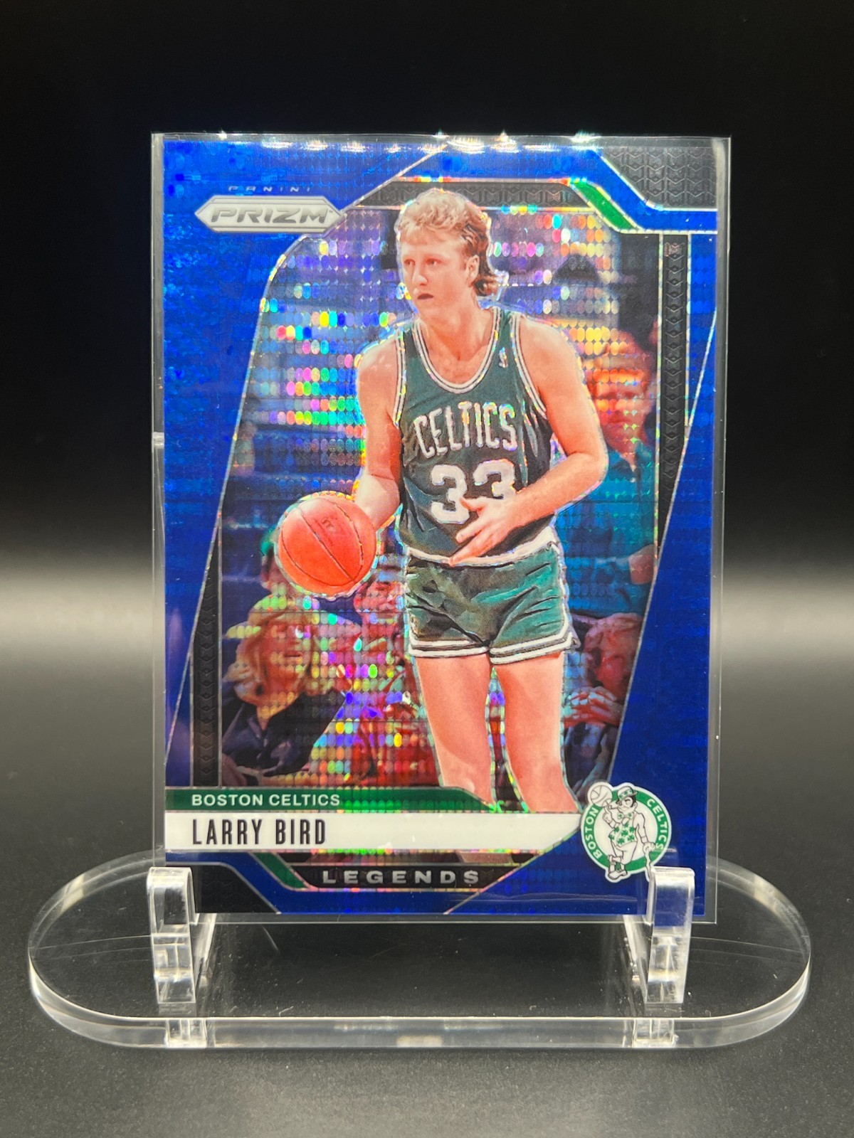 2024-25 Panini Prizm Legends Blue Pulsar Prizm 15/99 Larry Bird #299 HOF