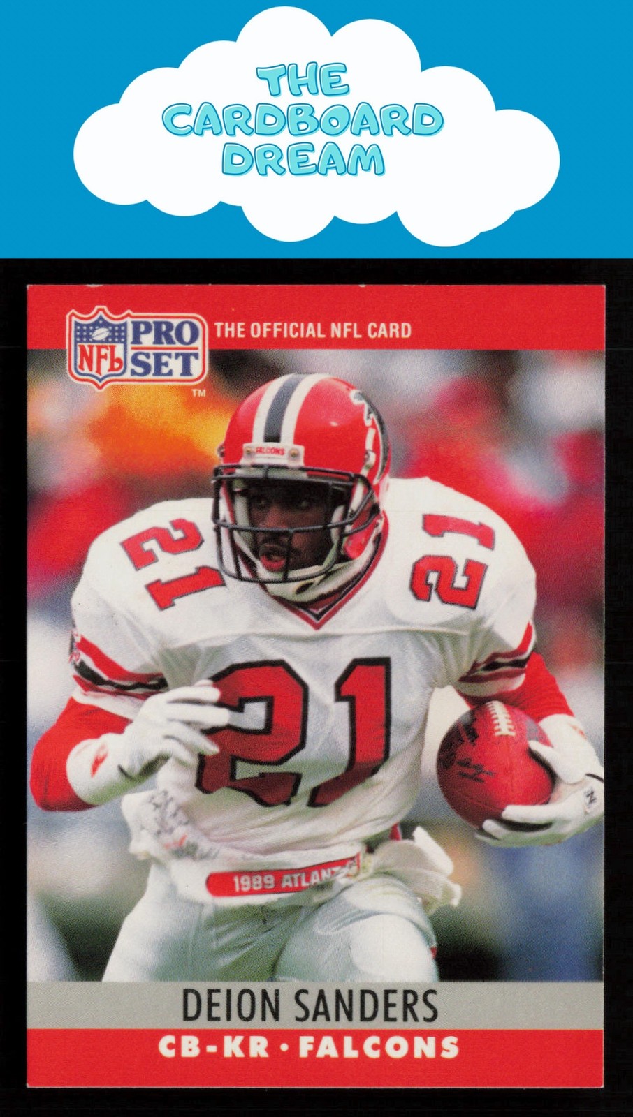 Deion Sanders 1990 Pro Set #36 HOF Atlanta Falcons