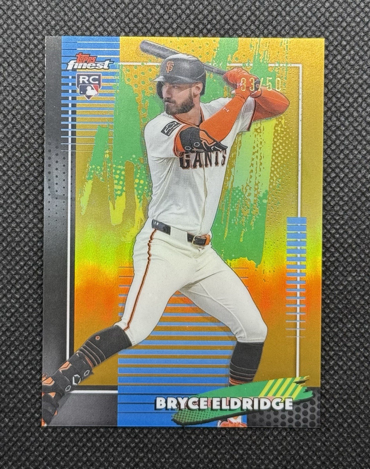 2026 Topps Finest Bryce Eldridge #98 RC Gold Refractor /50 Giants