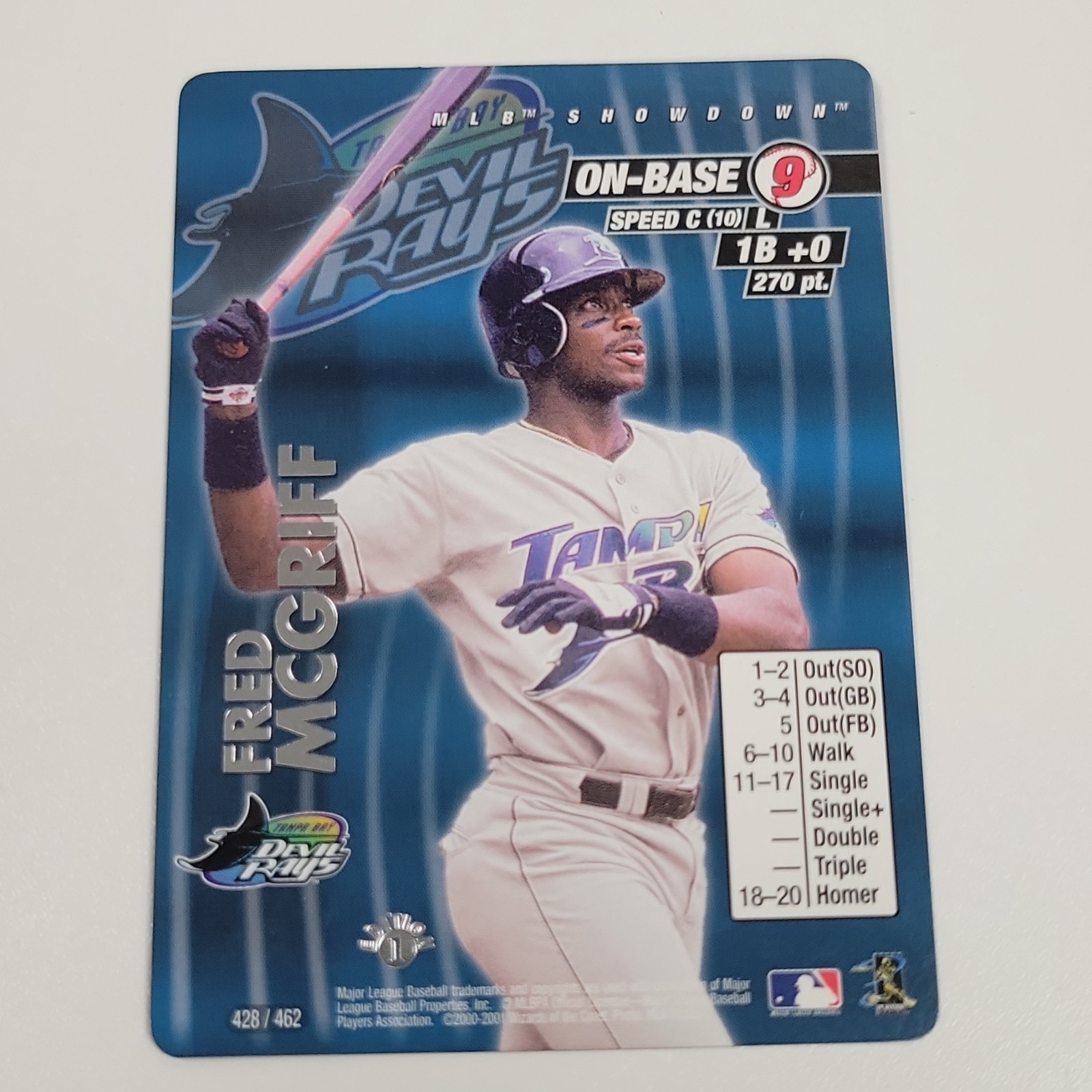 2001 MLB Showdown 1st Edition Fred McGriff #428