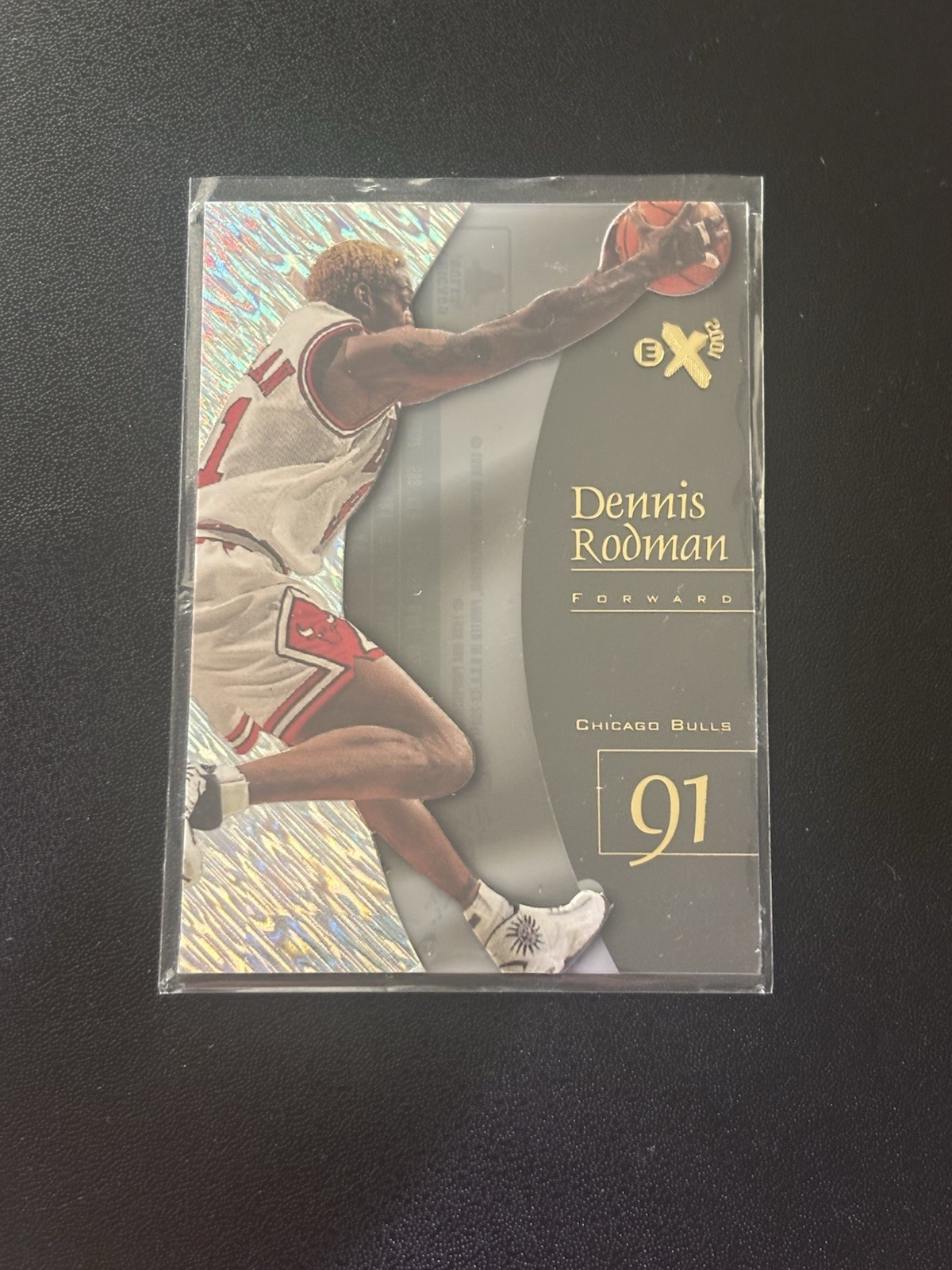 EX 2000 E-X 2000 Dennis Rodman Chicago Bulls Insert Basketball Card #91