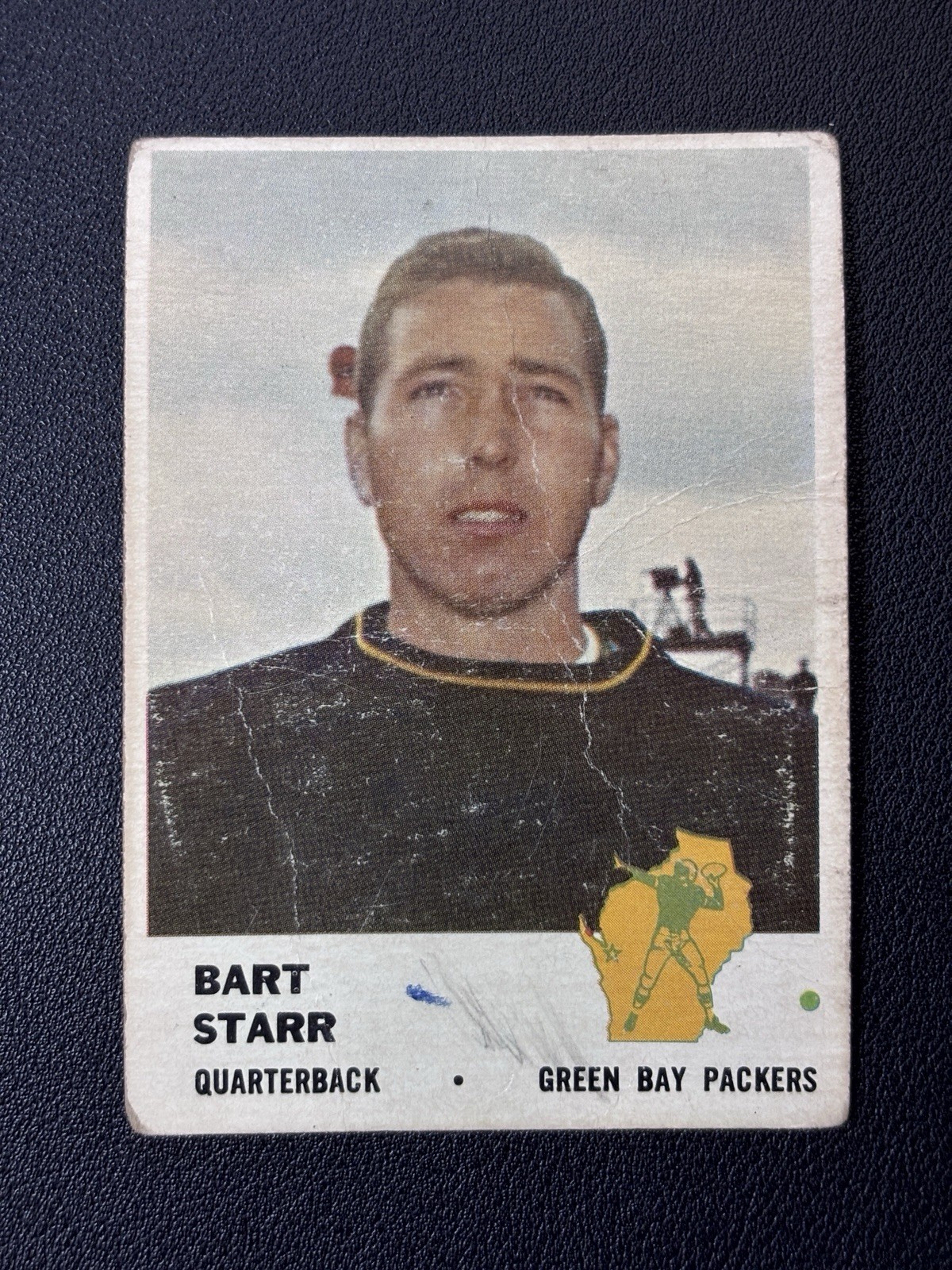 1961 Fleer Football Card #88 Bart Starr Green Bay Packers Card