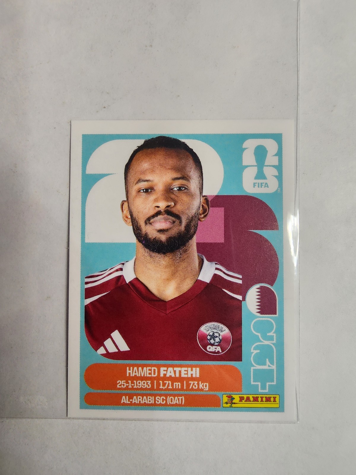 2026 Panini Fifa World Cup 26 – Hamed Fatehi #QAT 12 Sticker Qatar