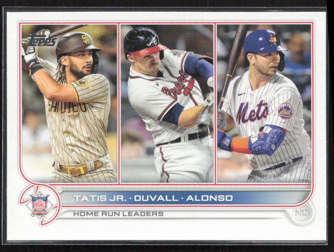 2022 Topps NL Homerun Leaders (Fernando Tatis Jr./Adam Duvall/Pete Alonso) San