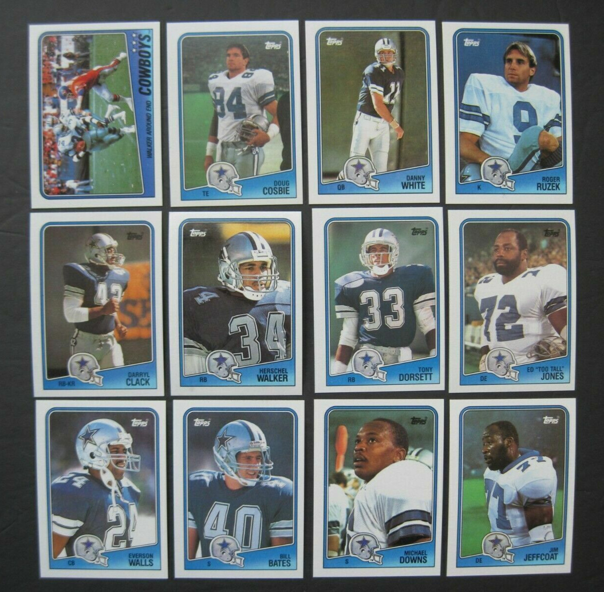 COWBOYS TEAM SET 1988 TOPPS CARDS NrMt-MINT No Wax Sharp corners Herschel Walker