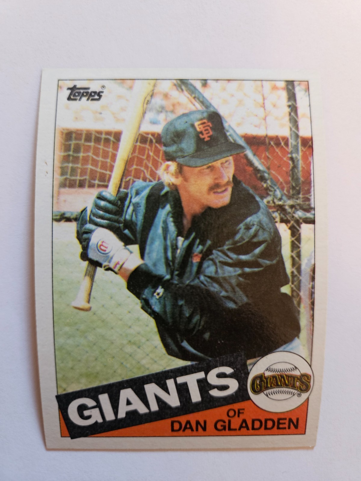 1985 TOPPS DAN GLADDEN RC #386 NM